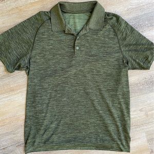 Men Lululemon Metal Tech Polo Green sz L